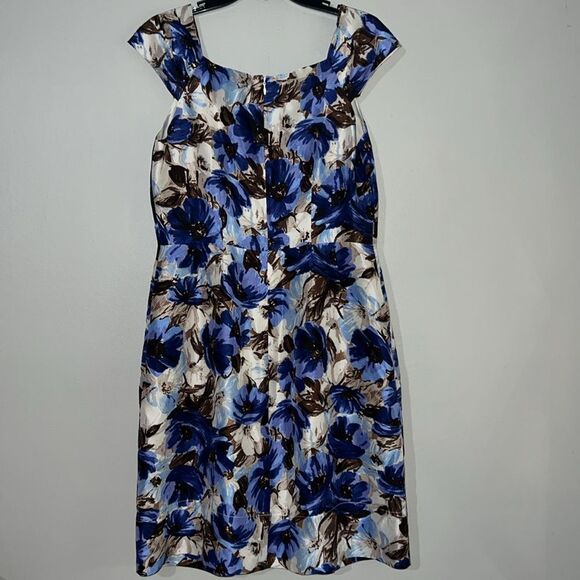 Banana Republic 100% Silk Bubble Dress Sz 8 - Picture 7 of 9